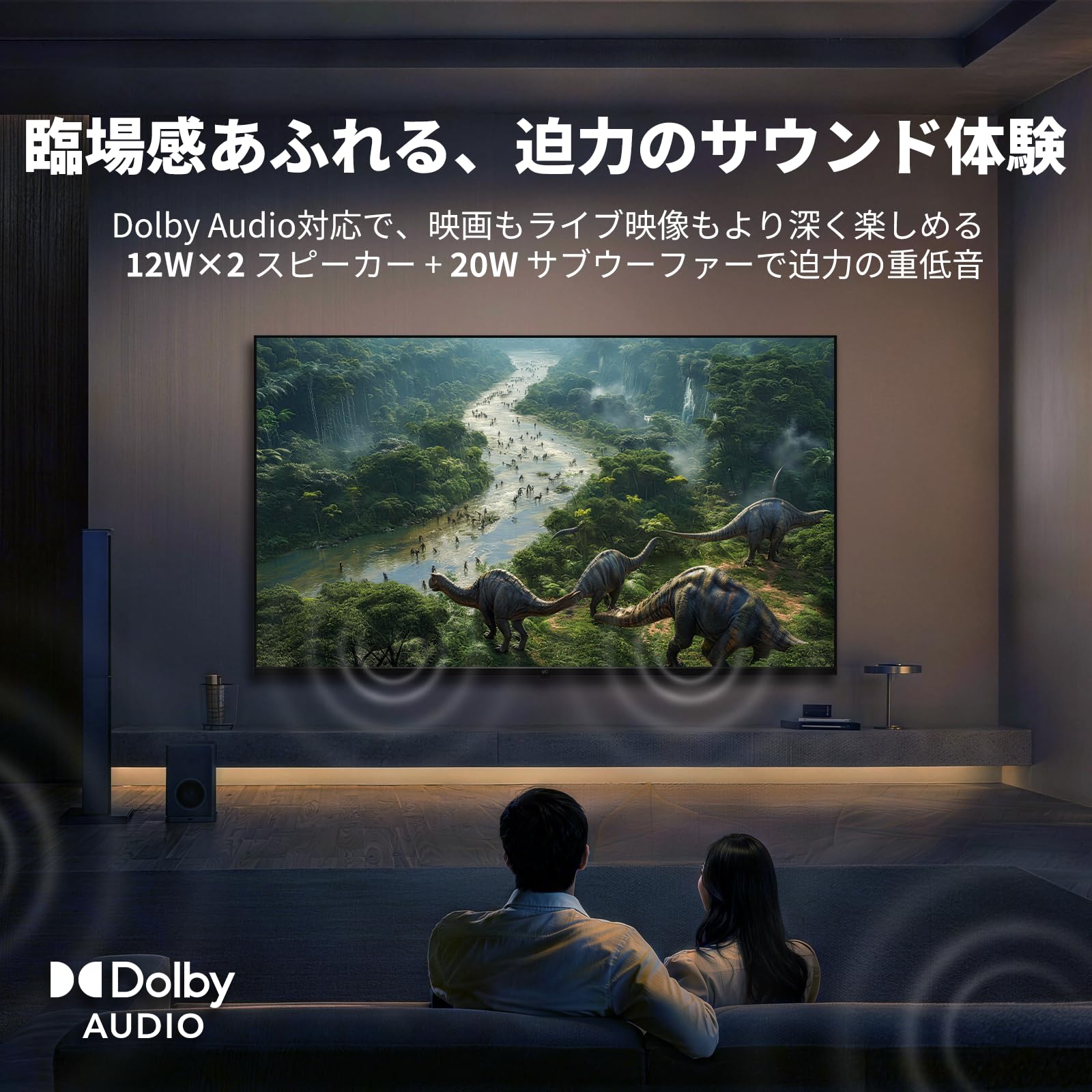Amazon | FPD 65型 4K Mini LED液晶スマートテレビ 量子ドット 144Hz